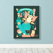 Cartoon Fantastische borsten met nieuwe scamander Canvas Afdruk (Insitu (Houten vloer))