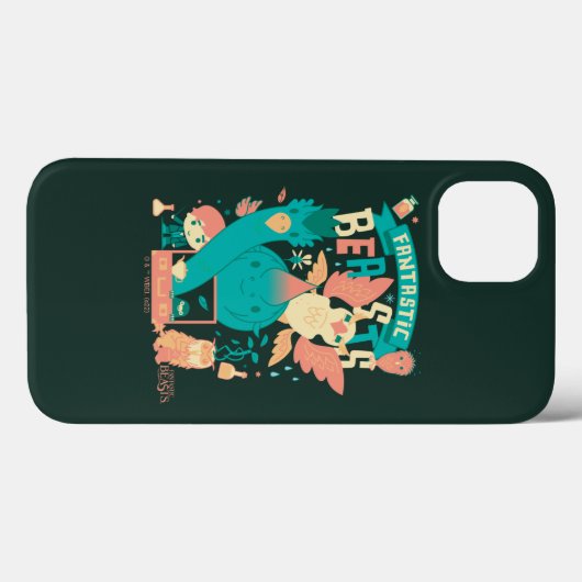 Cartoon Fantastische borsten met nieuwe scamander Case-Mate iPhone Case (Achterkant (horizontaal))