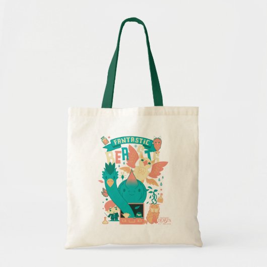 Cartoon Fantastische borsten met nieuwe scamander Tote Bag (Voorkant)