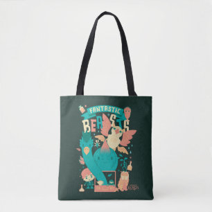 Cartoon Fantastische borsten met nieuwe scamander Tote Bag