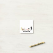 cartoon farm animal group post it post-it® notes (Op bureau)