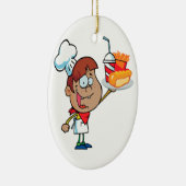 cartoon fastfoodober keramisch ornament (Rechts)