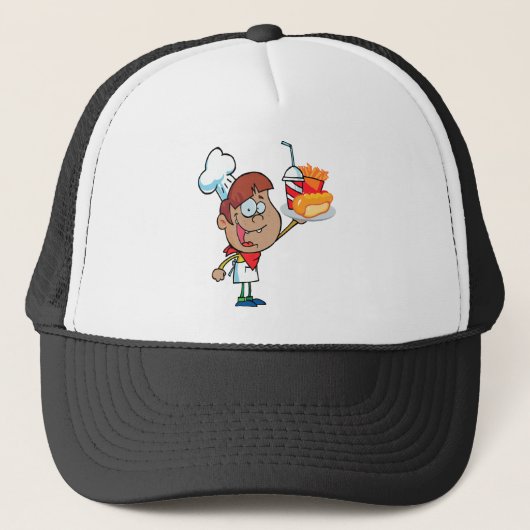 cartoon fastfoodober trucker pet (Voorkant)