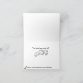 Cartoon Feet Dank u Wenskaart Bedankkaart (Binnen)