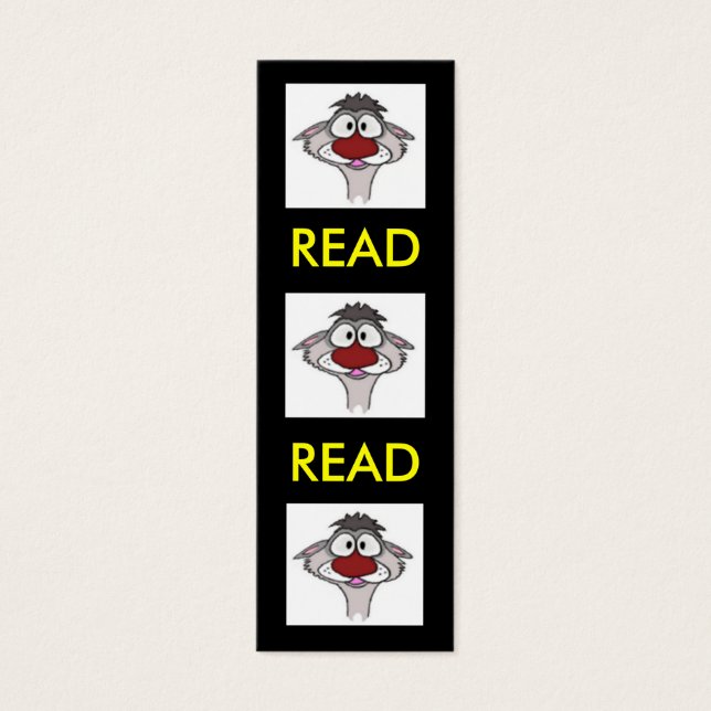 Cartoon Ferret Bladwijzer Mini Visitekaartjes (Voorkant)