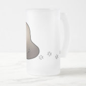 Cartoon Ferret Matglas Bierpul (Voorkant rechts)