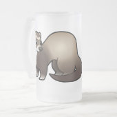 Cartoon Ferret Matglas Bierpul (Voorkant links)