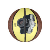 Cartoon filmcamera basketbal (Verticaal)
