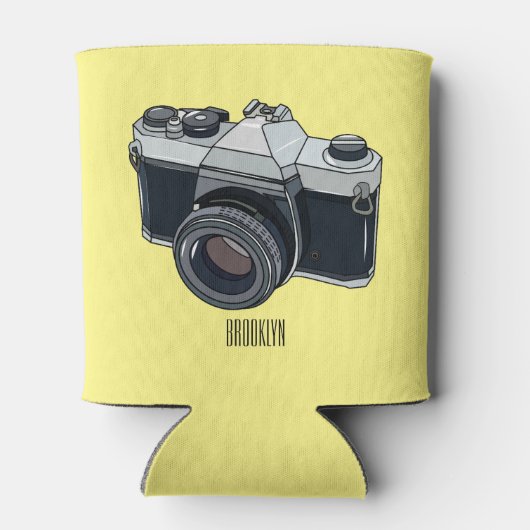 Cartoon filmcamera blikjeskoeler (Achterkant)