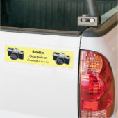 Cartoon filmcamera bumpersticker (Op Truck)