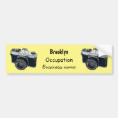 Cartoon filmcamera bumpersticker (Voorkant)