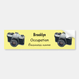 Cartoon filmcamera bumpersticker