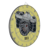 Cartoon filmcamera dartbord (Voorkant Links)