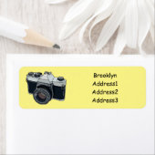 Cartoon filmcamera etiket (Insitu)