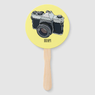 Cartoon filmcamera handwaaier
