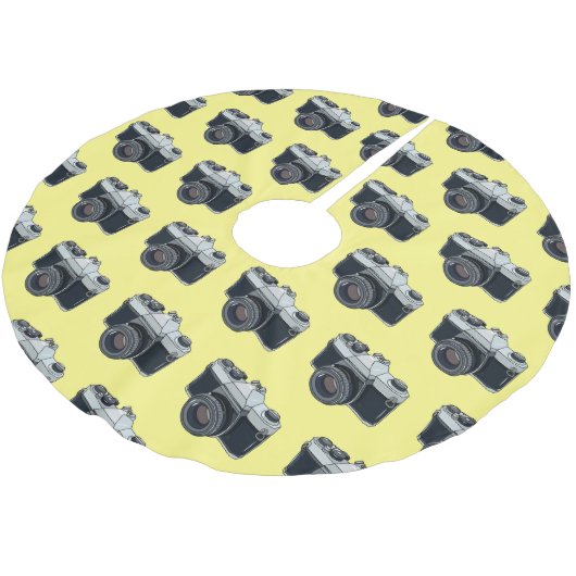 Cartoon filmcamera kerstboom rok (Gekanteld)