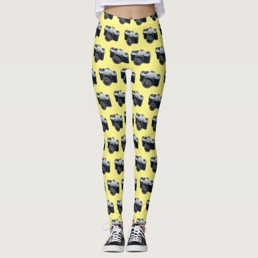 Cartoon filmcamera leggings (Voorkant)