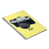 Cartoon filmcamera notitieboek (Rechterzijde)