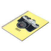 Cartoon filmcamera notitieboek (Linkerzijde)