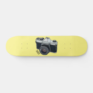 Cartoon filmcamera persoonlijk skateboard