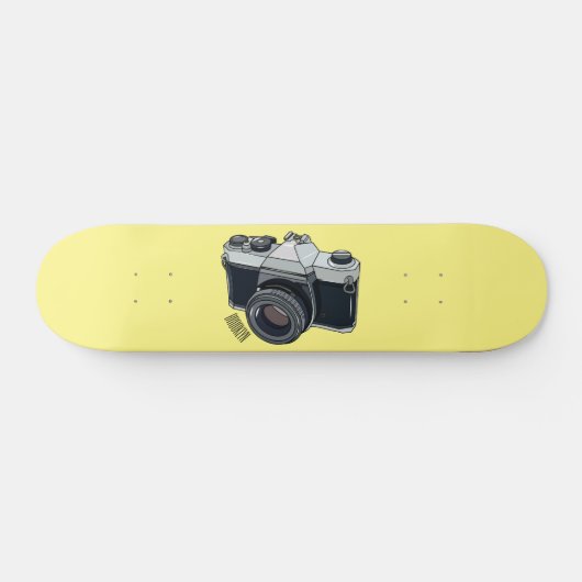 Cartoon filmcamera persoonlijk skateboard (Horizontaal)