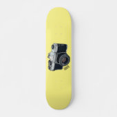 Cartoon filmcamera persoonlijk skateboard (Voorkant)