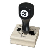 Cartoon filmcamera rubberstempel (Stempel)