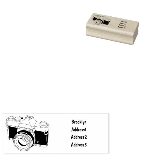 Cartoon filmcamera rubberstempel (Gestempeld)