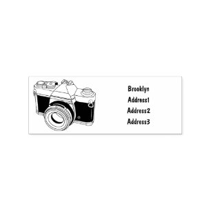 Cartoon filmcamera rubberstempel