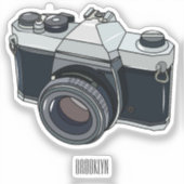 Cartoon filmcamera sticker (Voorkant)