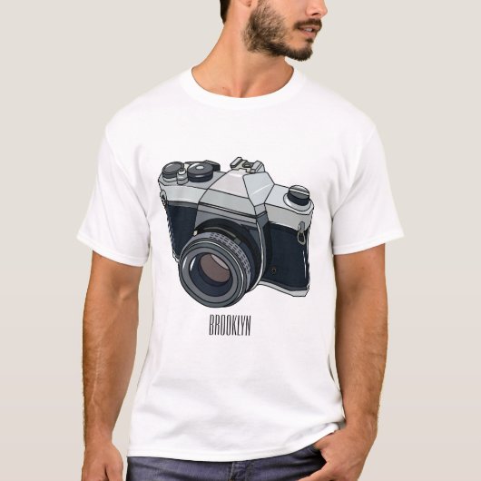 Cartoon filmcamera t-shirt (Voorkant)