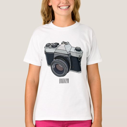 Cartoon filmcamera t-shirt (Voorkant)