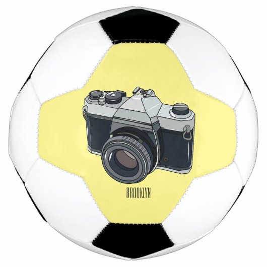 Cartoon filmcamera voetbal (Voorkant)