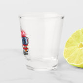 Cartoon Fire Engine Shot Glas (Rechts)