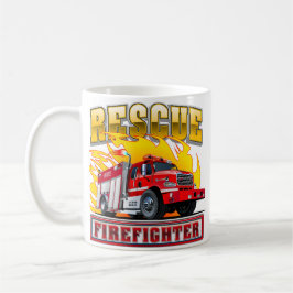 Cartoon Fire Truck T-shirt Koffiemok