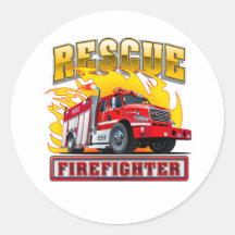 Cartoon Fire Truck T-shirt