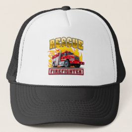 Cartoon Fire Truck T-shirt Trucker Pet