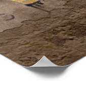 Cartoon Fish Street Art van Las Palmas Poster (Hoek)