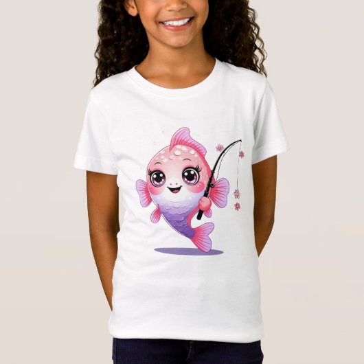 Cartoon Fish T-Shirt for Girls (Voorkant)