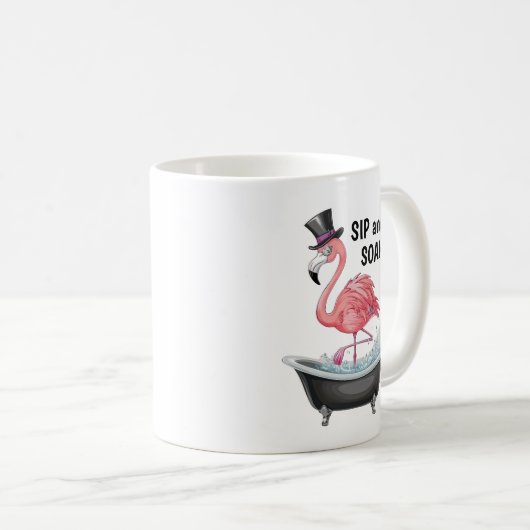 Cartoon Flamingo Koffiemok (Voorkant rechts)
