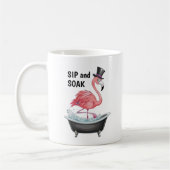 Cartoon Flamingo Koffiemok (Links)