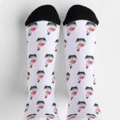 Cartoon Flamingo Patroon Sokken (Top)