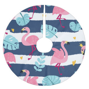 Cartoon Flamingo's: Zomer Tropisch . Kerstboom Rok