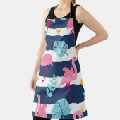 Cartoon Flamingo's: Zomer Tropisch . Schort (Insitu)