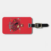 Cartoon Flash atoomgrafisch Bagagelabel (Voorkant horizontaal)