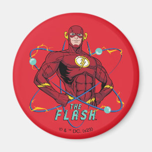 Cartoon Flash atoomgrafisch Magneet
