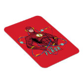 Cartoon Flash atoomgrafisch Magneet (Rechterzijde)