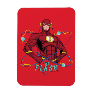 Cartoon Flash atoomgrafisch Magneet