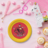 Cartoon Flash atoomgrafisch Papieren Bordje (Feest)