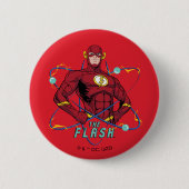 Cartoon Flash atoomgrafisch Ronde Button 5,7 Cm (Voorkant)